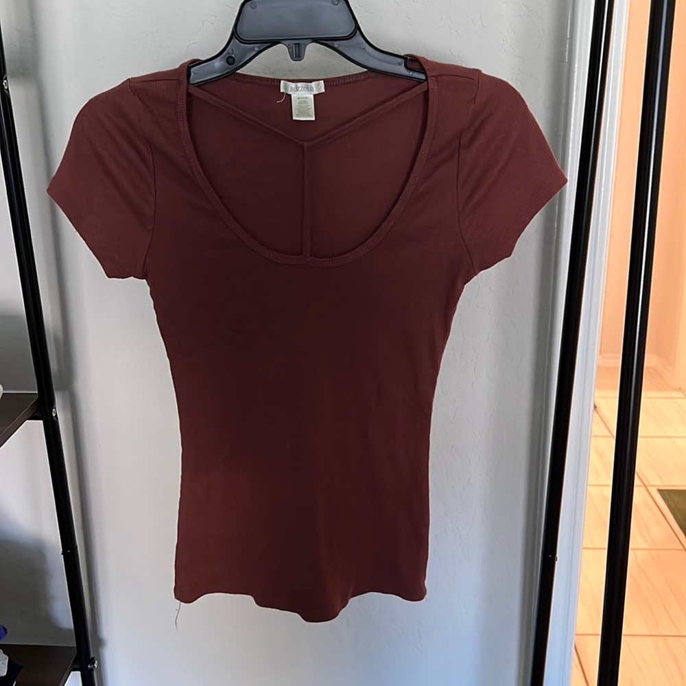Maroon slim fit shirt